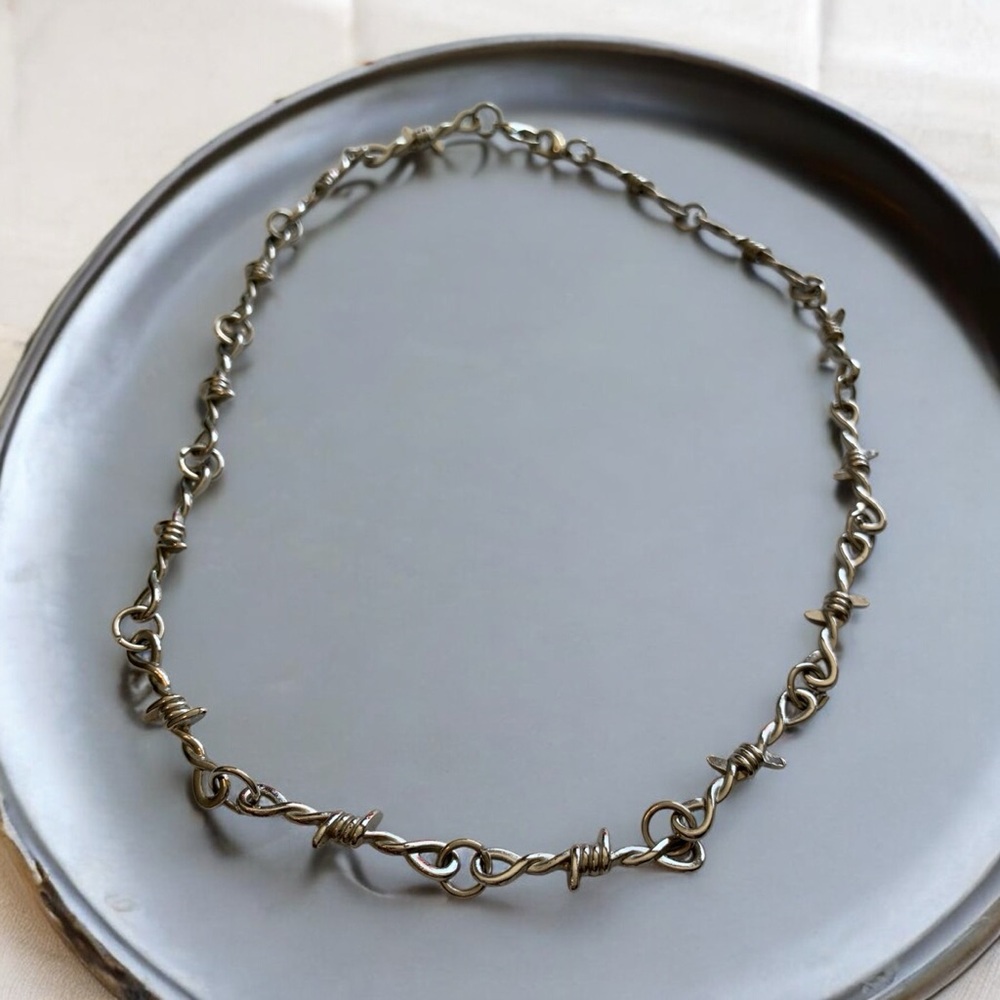Barbed Wire Chain Necklace